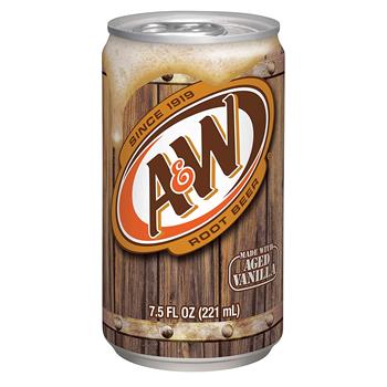A&amp;W Root Beer, Mini Can, 7.5 oz., 24/CS