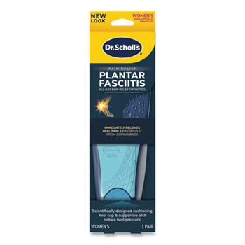 Dr. Scholl&#39;s Plantar&#160;Fasciitis&#160;All-Day Pain Relief Orthotics for Women, Size 6-10, Blue, 1 Pair