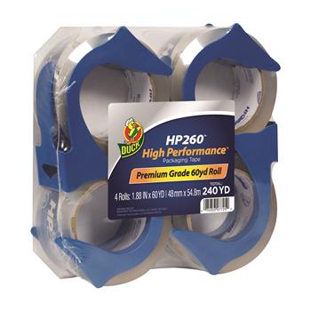 3.1 mil Packaging Tape Duck HP260 Clear 1.88" x 60 yd. Case of 36 Rolls 