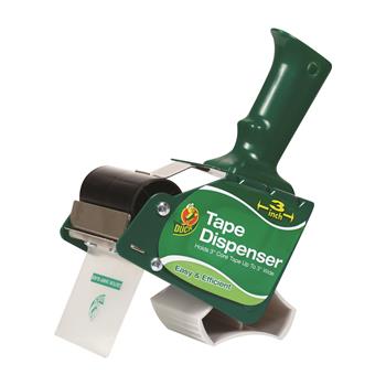 Duck Extra-Wide Packaging Tape Dispenser, 3&quot; Core, Green
