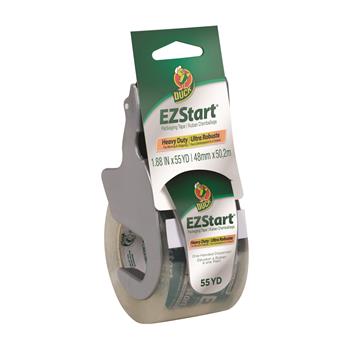 Duck EZ Start Brand Packing Tape with Dispenser 6 Rolls 1.88 Inch x 22.2 Yard 