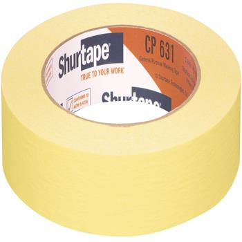 Duck Color Masking Tape, .94&quot; x 60 yds, Yellow