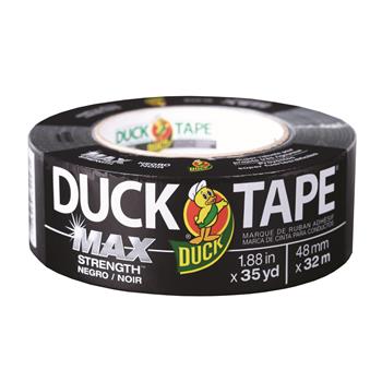Duck&#174; MAX Duct Tape, 1.88&quot; x 35 yds, 3&quot; Core, Black