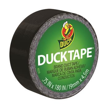 Duck Ducklings DuckTape, 9 mil, 3/4&quot; x 180&quot;, Black