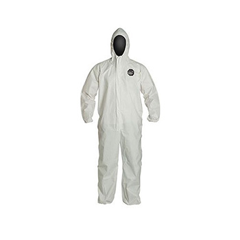 DuPont ProShield&#174; 60 Hooded Coveralls, Elastic Wrists and Ankles, White, 2X-Large, 25/CS
