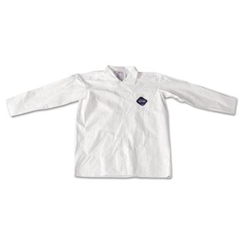 DuPont&#174; Tyvek Lab Coat, White, Snap Front, 2 Pockets, Large, 30/Carton