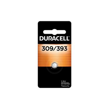 Duracell 309/393 Silver Oxide Button Battery, 1/Pack