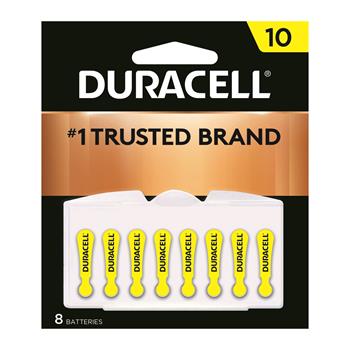 Duracell Size 10 Hearing Aid Batteries, 8/PK