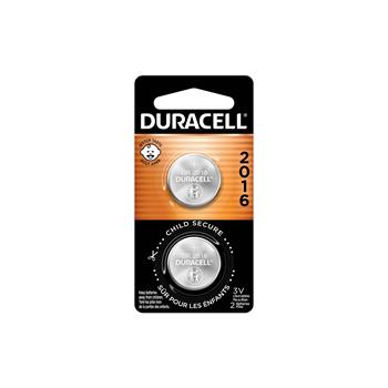 Duracell 2016 3V Lithium Coin Battery, 2/Pack