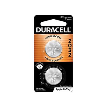 Duracell 2032 3V Lithium Coin Battery, 2/Pack