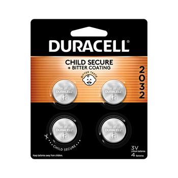 Duracell&#174; 2032 3V Lithium Coin Battery, 4/Pack