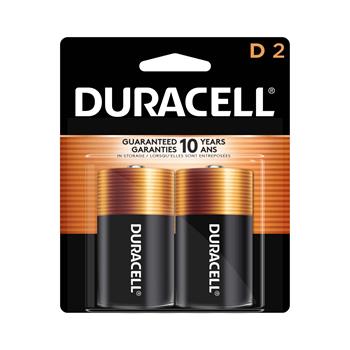 Duracell&#174; Coppertop D Alkaline Batteries, 2/Pack