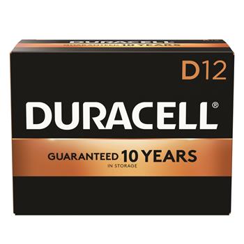 Duracell&#174; Coppertop D Alkaline Batteries, 12/BX