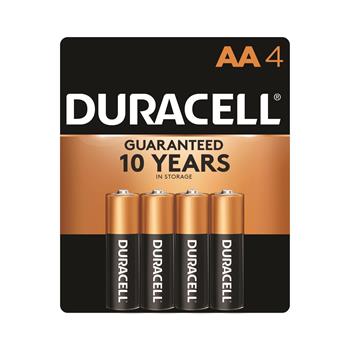 Duracell&#174; Coppertop AA Alkaline Batteries, 4/PK
