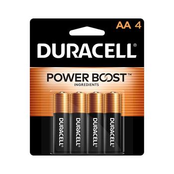 Duracell&#174; Coppertop AA Alkaline Batteries, 4/Pack