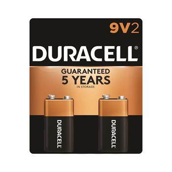 Duracell&#174; Coppertop 9V Alkaline Batteries, 2/PK