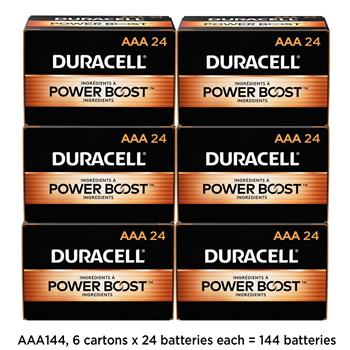 Duracell Coppertop AAA Alkaline Batteries, 144/Carton