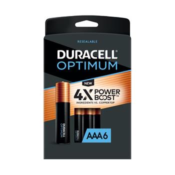 Duracell Optimum AAA Batteries with Resealable Package, 6/PK