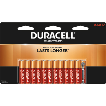 Duracell Quantum Alkaline Batteries with Duralock Power Preserve Technology, AAA, 12/Pk