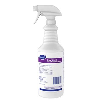 Diversey Envy Liquid Disinfectant Cleaner, Lavender, 32 oz Spray Bottle, 12/Carton