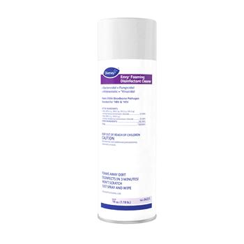 Diversey Foaming Disinfectant Cleaner, Lemon Scent, 19 oz. Aerosol Can, 12/Carton
