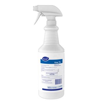 Diversey TB Disinfectant Cleaner, Lemon Scent, Liquid, 32 oz, Flip-Top Bottle, 12/Carton