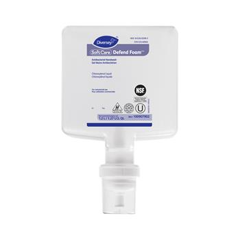 Diversey Soft Care Defend Foam Handwash, Fragrance-Free, 1.2 L Refill, 6 Refills/Carton