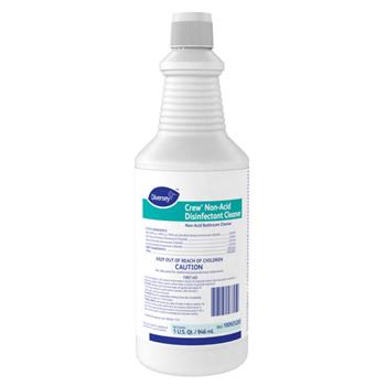 Diversey Crew Neutral Non-Acid Bowl &amp; Bathroom Disinfectant, 32 oz Squeeze Bottle, 12/CT