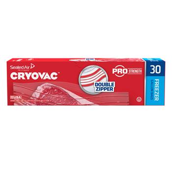 Diversey Cryovac One Gallon Freezer Bag Dual Zipper, Clear, 10 1/2&quot; x 10 15/16&quot;, 270/CT