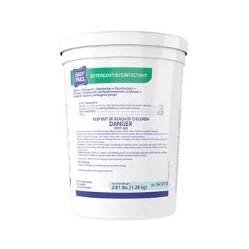 Easy Paks Detergent/Disinfectant, Original Scent, .5oz, Packet, 90/Tub, 2 Tubs/Carton