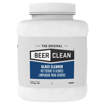 Diversey Beer Clean Glass Cleaner, Unscented, Powder, 4 lb. Container, 2/Carton