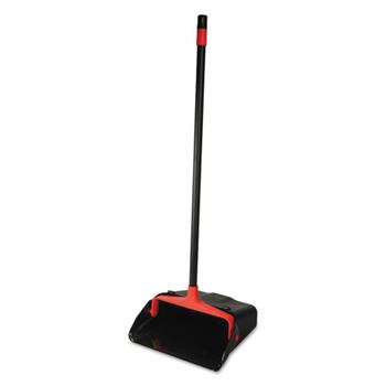 O-Cedar Commercial Maxi-Plus Lobby Dust Pan with Rear Wheels, Black, 13&quot;Wide, 30&quot;Handle