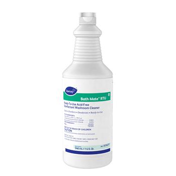Diversey™ Bath Mate™ Ready-to-Use Acid-Free Disinfectant Washroom Cleaner, 32 oz. Spray Bottle, Fresh Scent, 12/CT