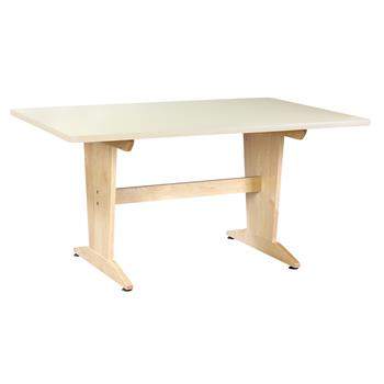 Diversified Woodcrafts Art/Planning Table, 60&quot;W x 42&quot;D x 30&quot;H, Almond/Maple