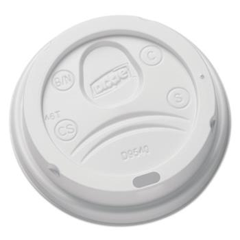 Dixie Sip-Through Dome Hot Drink Lids for 10 oz Medium Cups, White, 100/PK