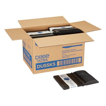 Dixie&#174; Ultra&#174; Smartstock Series-T Plastic Knife Refill, Black, 960 Knives/Carton