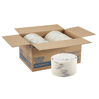 Dixie Ultra Heavy-Weight Paper Plates, 10-1/16&quot; Dismeter, Pathways, 500 Plates/Carton