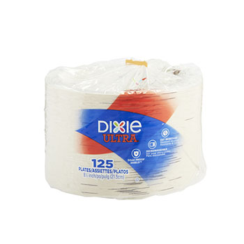 Dixie&#174; Pathways Soak Prooof Shield Heavy Weight Paper Plates, 8-1/2&quot;, 125/PK