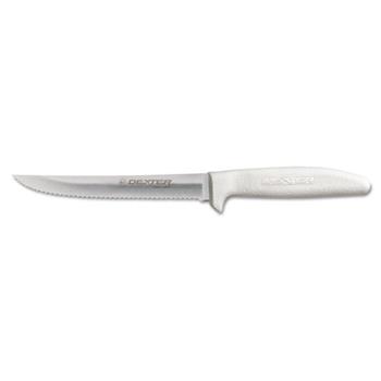 Dexter SaniSafe Scalloped Utility Knife, 6&quot;