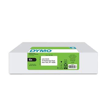 DYMO Labels, 2.3 in x 4 in, White, 6 Rolls/Pack