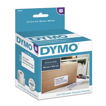 DYMO LabelWriter Shipping Labels, 2-5/16 in x 4 in, White, 300 Labels/Roll