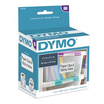 DYMO&#174; LabelWriter Address Labels, 1 1/4 x 2 1/4, White, 1000 Labels/Roll