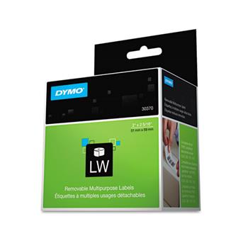 DYMO LabelWriter Multipurpose Labels, 2 x 2 5/16, White, 250 Labels/Roll