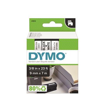 DYMO&#174; D1 Standard Tape Cartridge for Dymo Label Makers, 3/8in x 23ft, Black on White