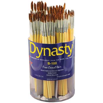 Dynasty Camel Hair Short Handle Brush Set, 144/ST