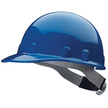 Fibre-Metal by Honeywell E-2 Cap Hard Hat With Ratchet Suspension, Blue