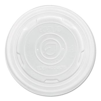 Eco-Products&#174; EcoLid Renewable &amp; Compost Food Container Lids, Fits 8oz sizes, 50/PK, 20 PK/CT
