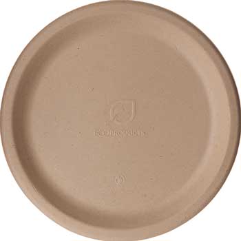 Eco-Products&#174; Wheat Straw Plate, 6&quot;, 1000/CT