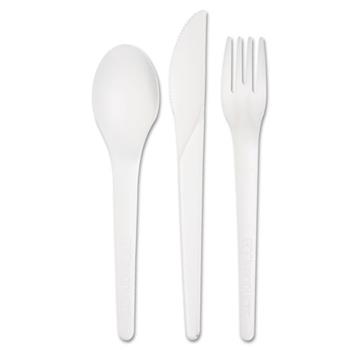 Eco-Products&#174; Plantware Renewable &amp; Compostable Cutlery Kit - 6&quot;, 250/CT