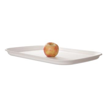 Eco-Products Regalia Compostable Trays, 13&quot; x 17&quot;, Sugarcane, White, 100/Carton